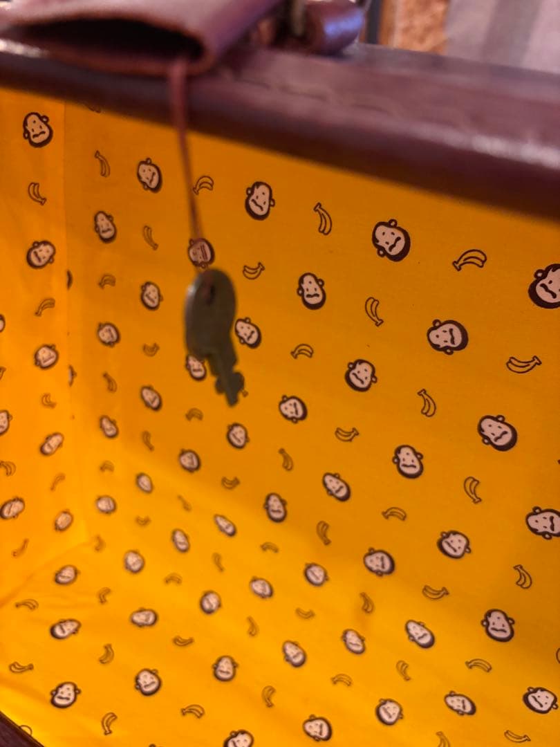 希少！良品 90s NEC バザールでござーる 本革製 トランクケース 非売品