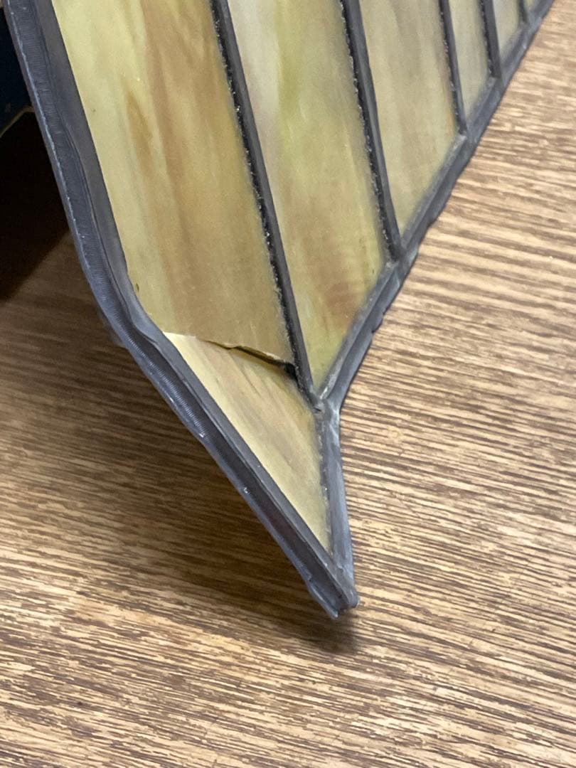 西洋アンティーク　大　ステンドグラス　 約51cm x 40cm 工芸品　ガラス