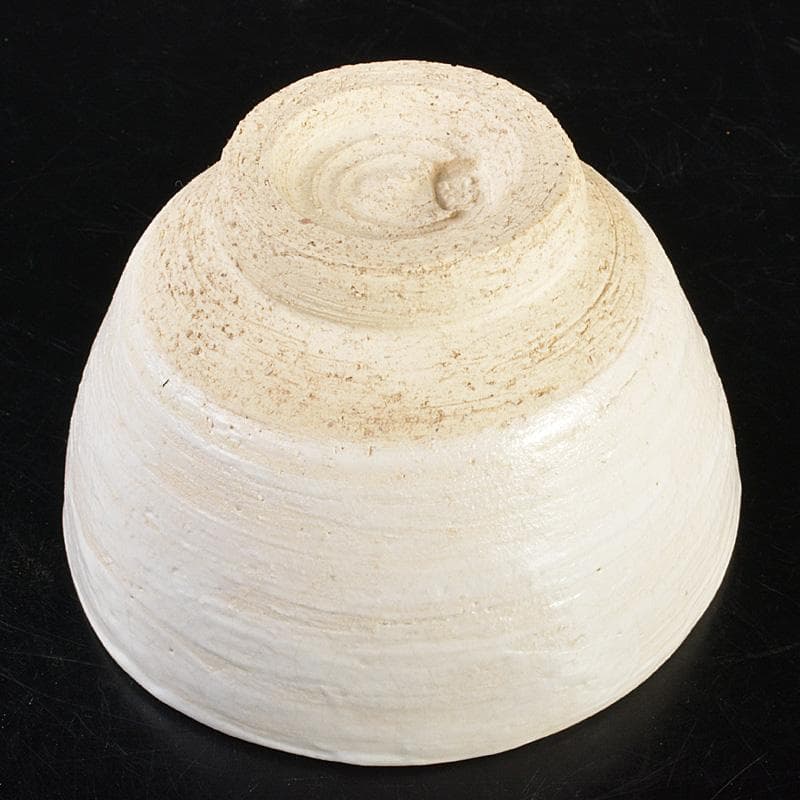 茶道具　人間国宝　田村耕一造　白釉茶碗　共箱　M　R6890