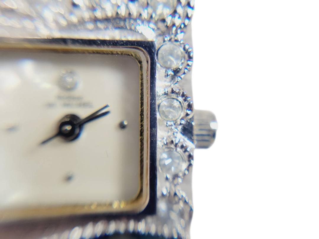 HeleneDEMICHELヘレンミッシェル925SILVERシェル文字盤腕時計