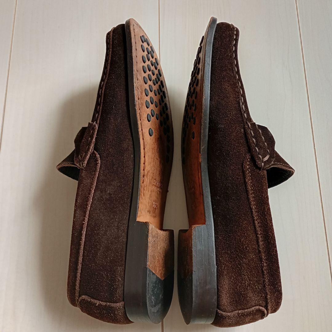 GUCCI　ホースビット　ローファー　スエード　ローカット　ブラウン　23cm