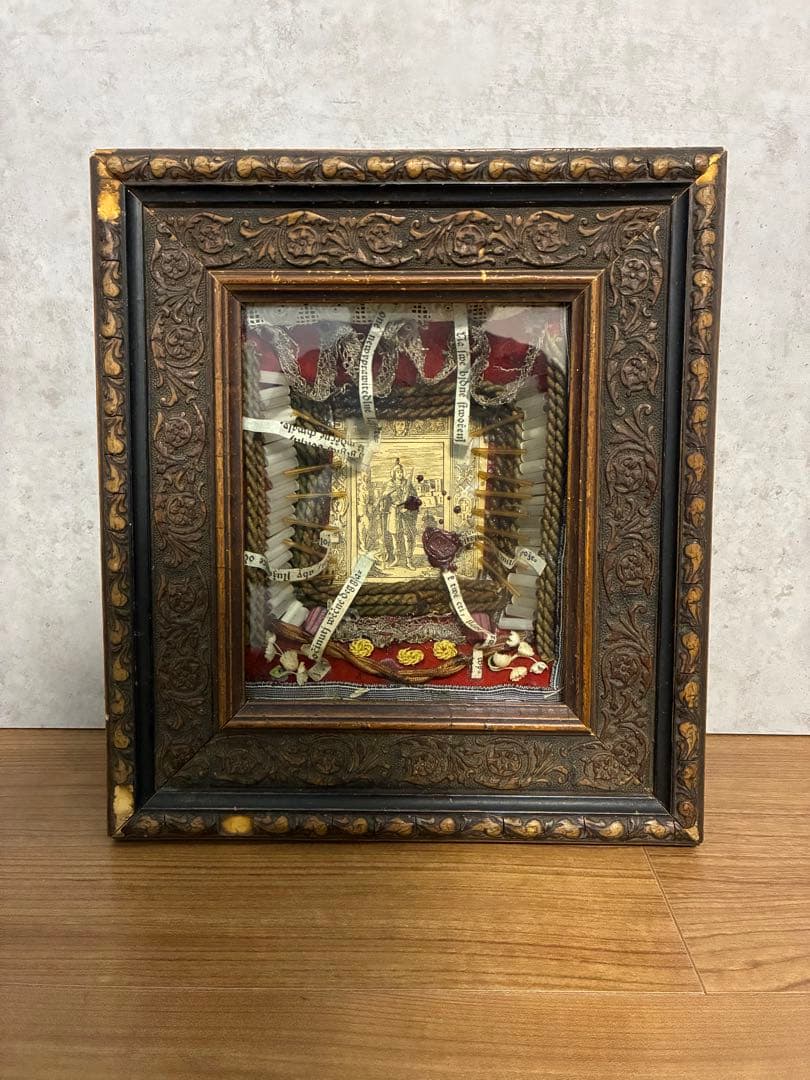 聖遺物 レリクアリー アンティーク装飾フレーム フランス ブロカント 宗教