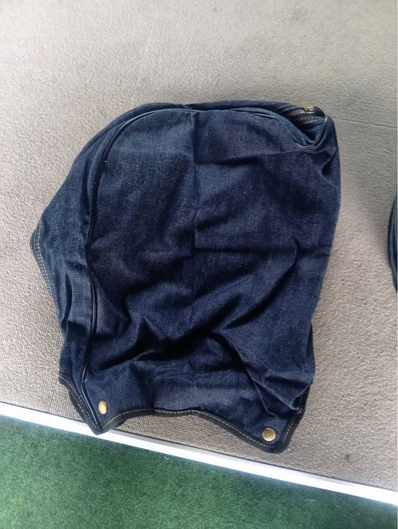 サブバッグ収納オリジナル加工品！URAゴルフ デニム キャディバッグ 8.5型