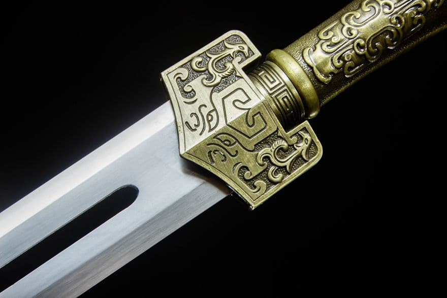 武儀漢剣-高性能マンガン鋼 古兵器 武具　刀装具　日本刀　模造刀 居合刀