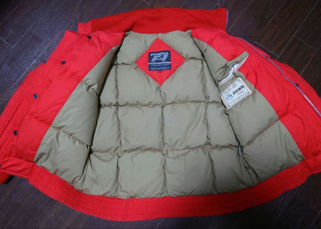 HONDA F1 RACING TEAM ダウンジャケット レッド