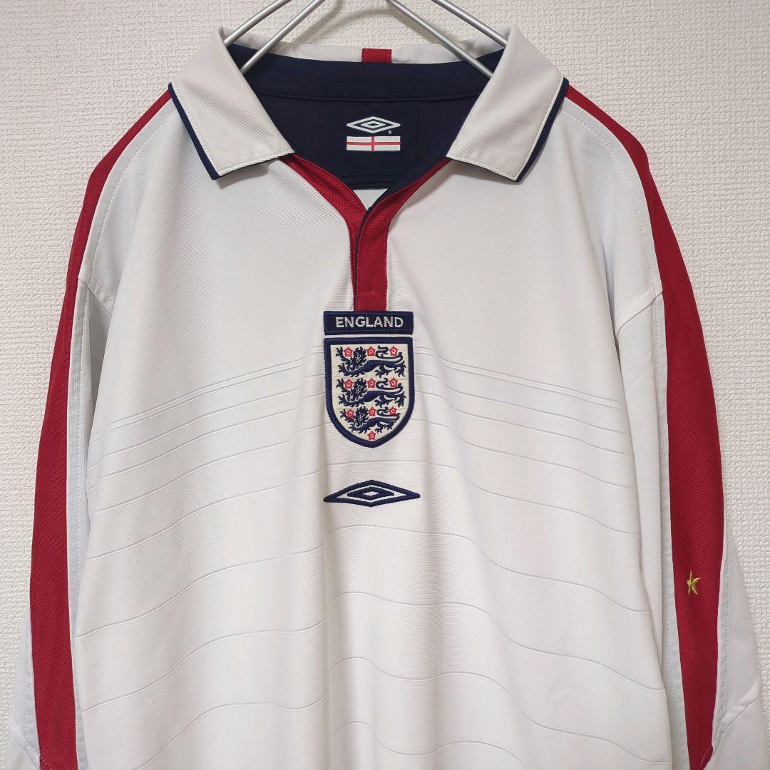 激レア アンブロ ゲームシャツ リバーシブル ユニ イングランド 03-05