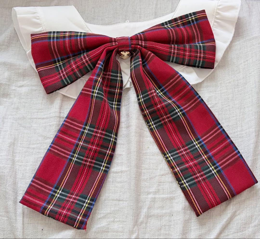 Amavel Dolly Holidayチェックティアードワンピース