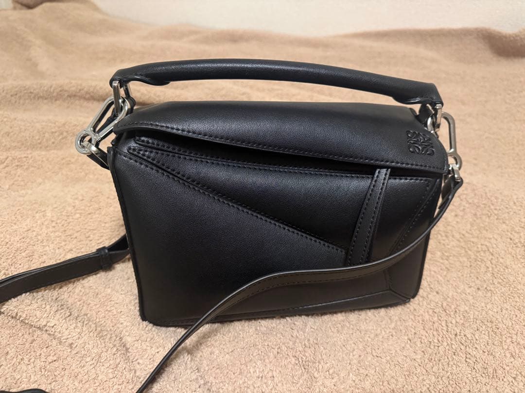 【並行輸入品】LOEWE パズルバッグ スモール ブラック