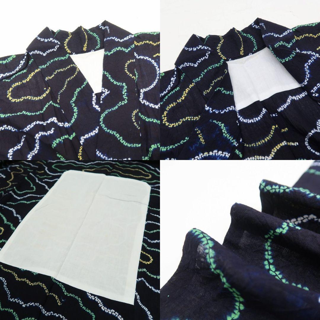 撫子✾m1786＊美品 有松鳴海絞り 綿 手縫い仕立て Sサイズ 高級浴衣