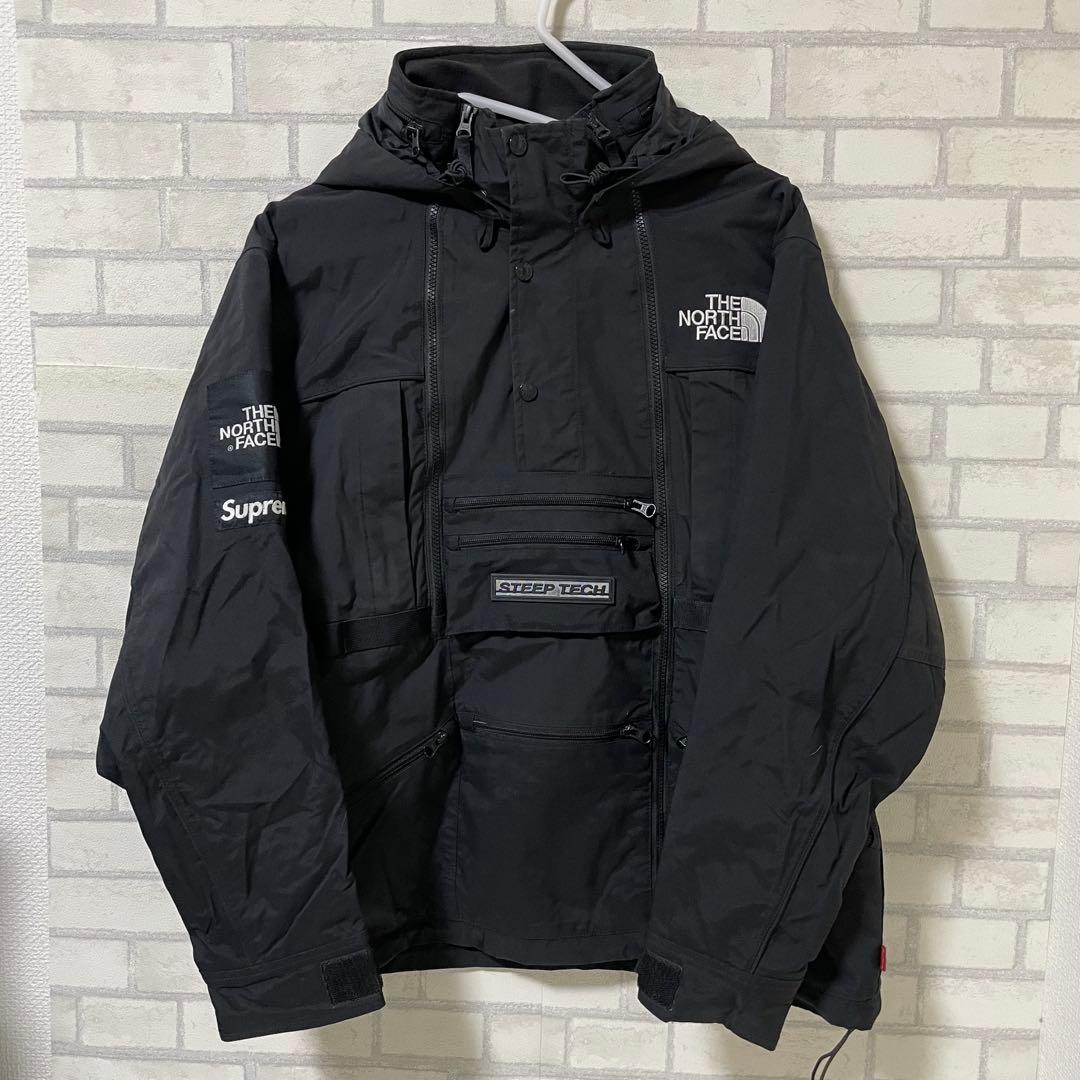 STEEP TECHシュプリーム ザノースフェイス フーディジャケット ブラック