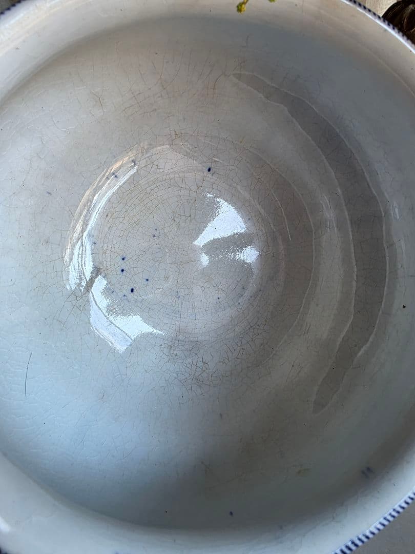 フランスアンティーク CREIL MONTEREAU FLORA スーピエール