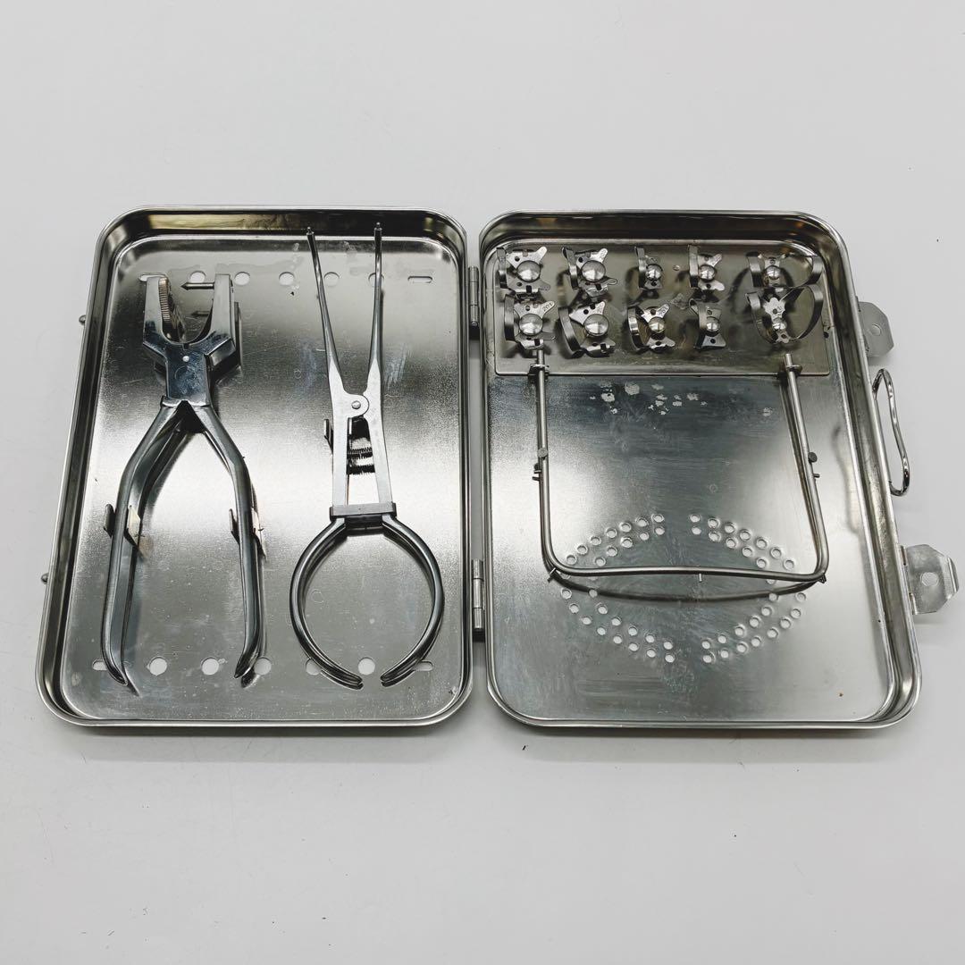 歯科技工士 ラバーダム クランプ セット 滅菌ケース付き