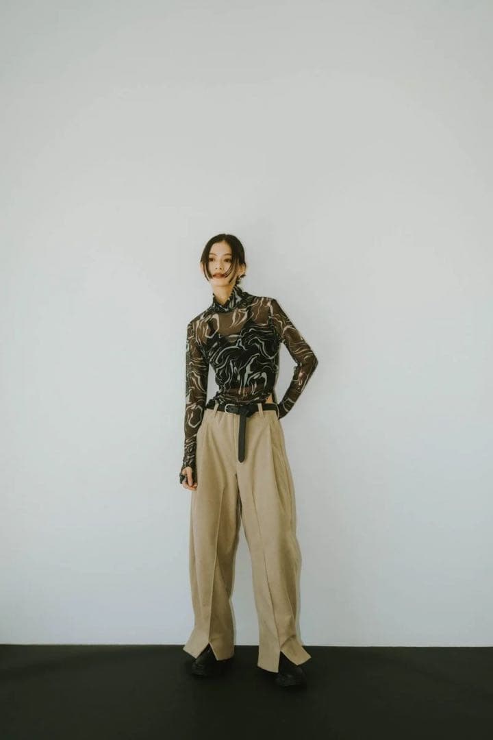 【Knuth Marf】leather logo belt レザーロゴベルト