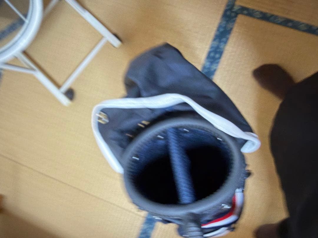 美品　  キャディバッグ 紺色