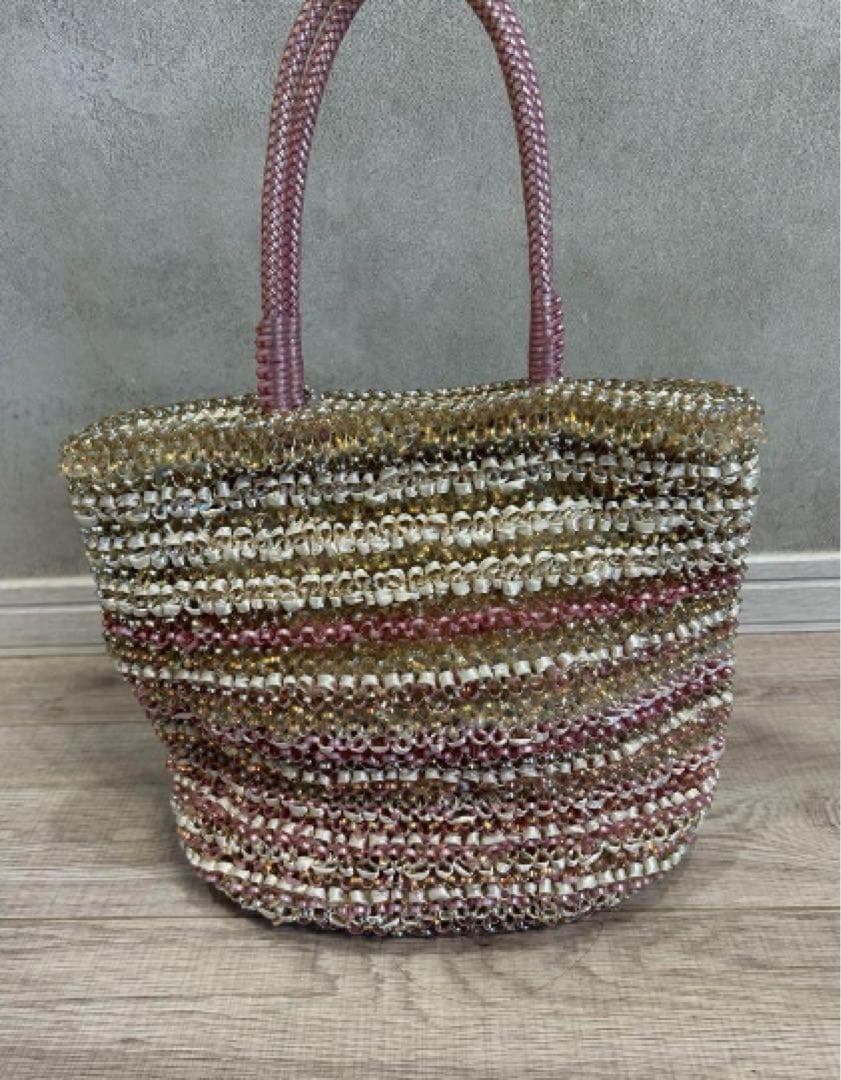 ANTEPRIM アンテプリマ　ワイヤーバッグ　ピンク　バケツ型