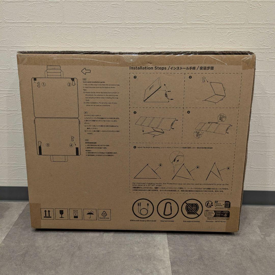 ECOFLOW ソーラーパネル 110W ポータブル電源 キャンプ