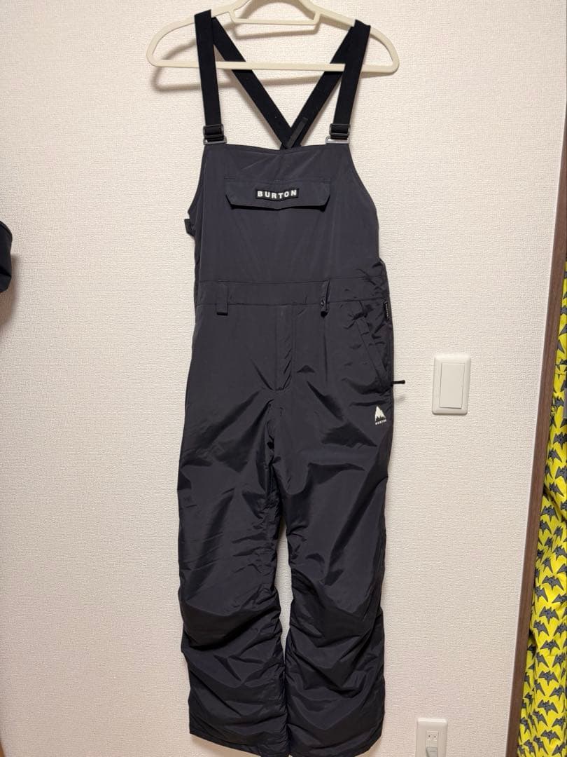 BURTON スノーボードウェア ブラックXL(160サイズ)ビブパン