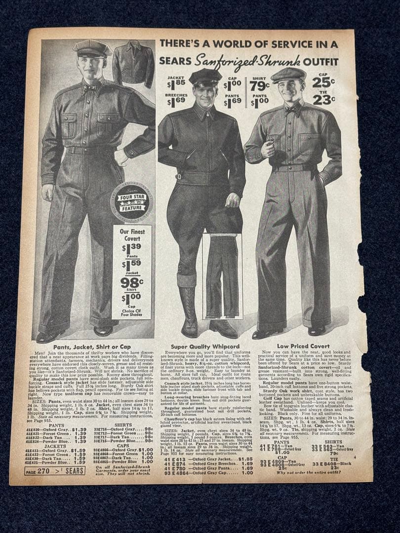 USA VINTAGE SEARS HERCULES 1937年 本物広告