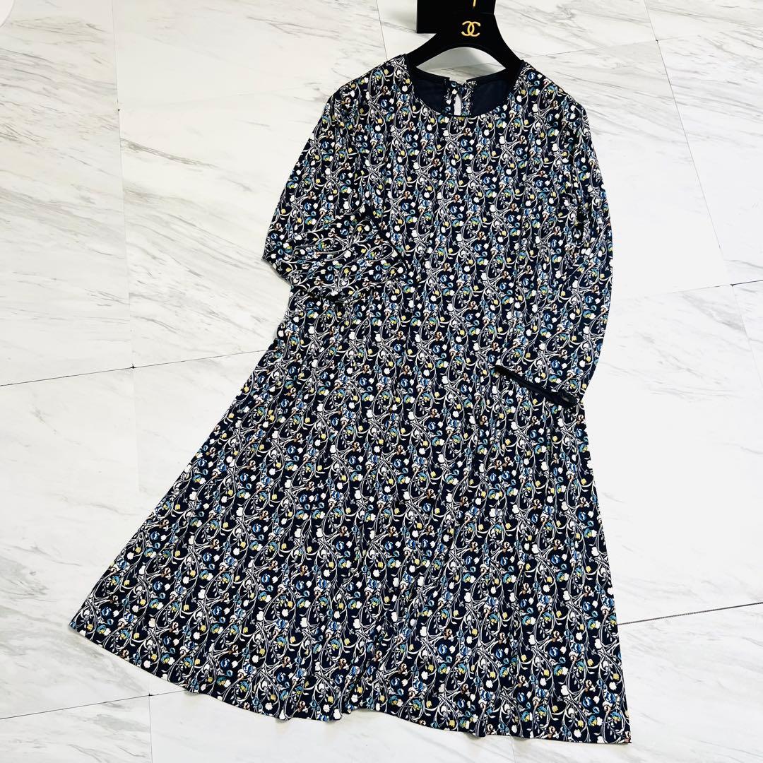 未使用級♡ Leilian 近年モデル ロングワンピース 花柄 3L〜4L相当