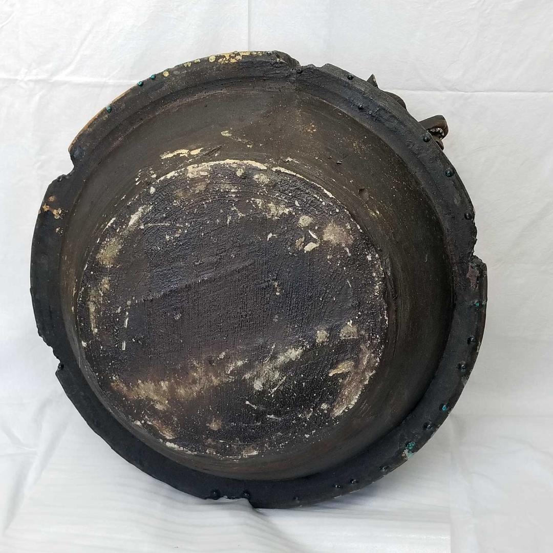 ★ 狸 火鉢 径73～77cm 信楽焼 焼きキズ有り★