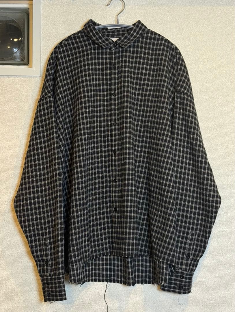 【即完売】CITYSHOP CHECK シャツ ブラック