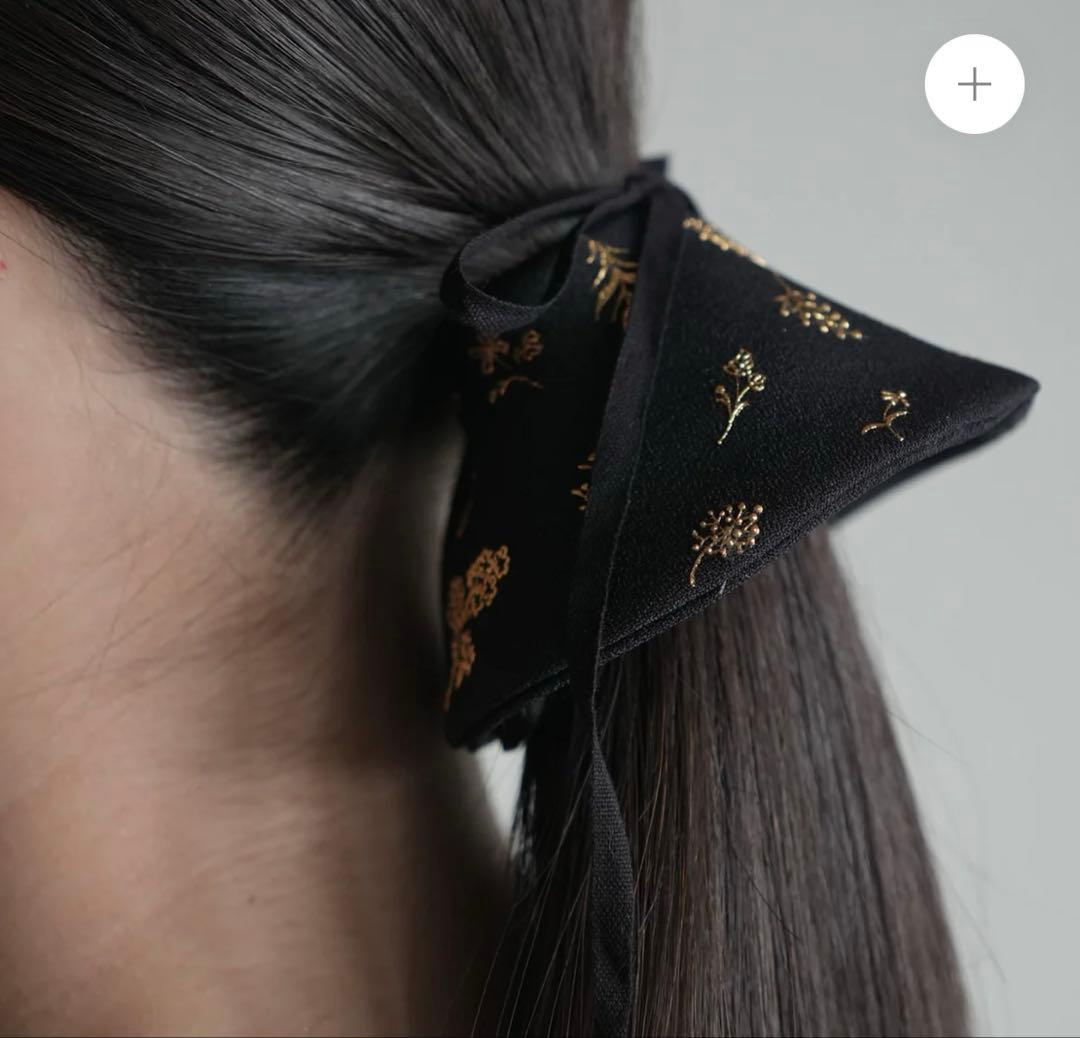 ヘアアクセサリー renacnatta Hair Wrap - Botanical - Nero