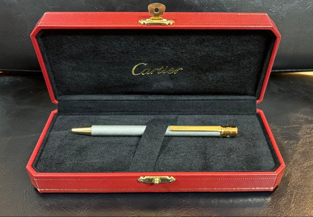 【新品未使用】 Cartier ボールペン サントス 本体 専用ケース 箱 付属