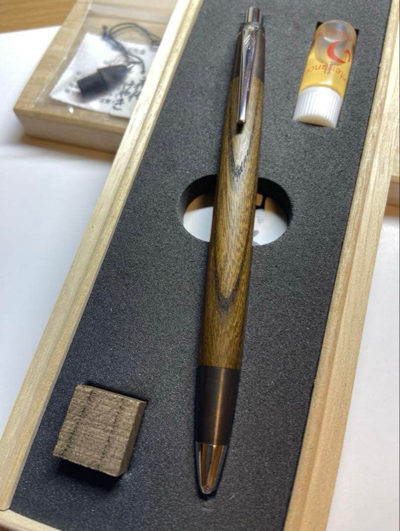 r*y様 野原工芸 新型 神代欅 ジンダイケヤキ シャープペンシル 斑紋孔雀色