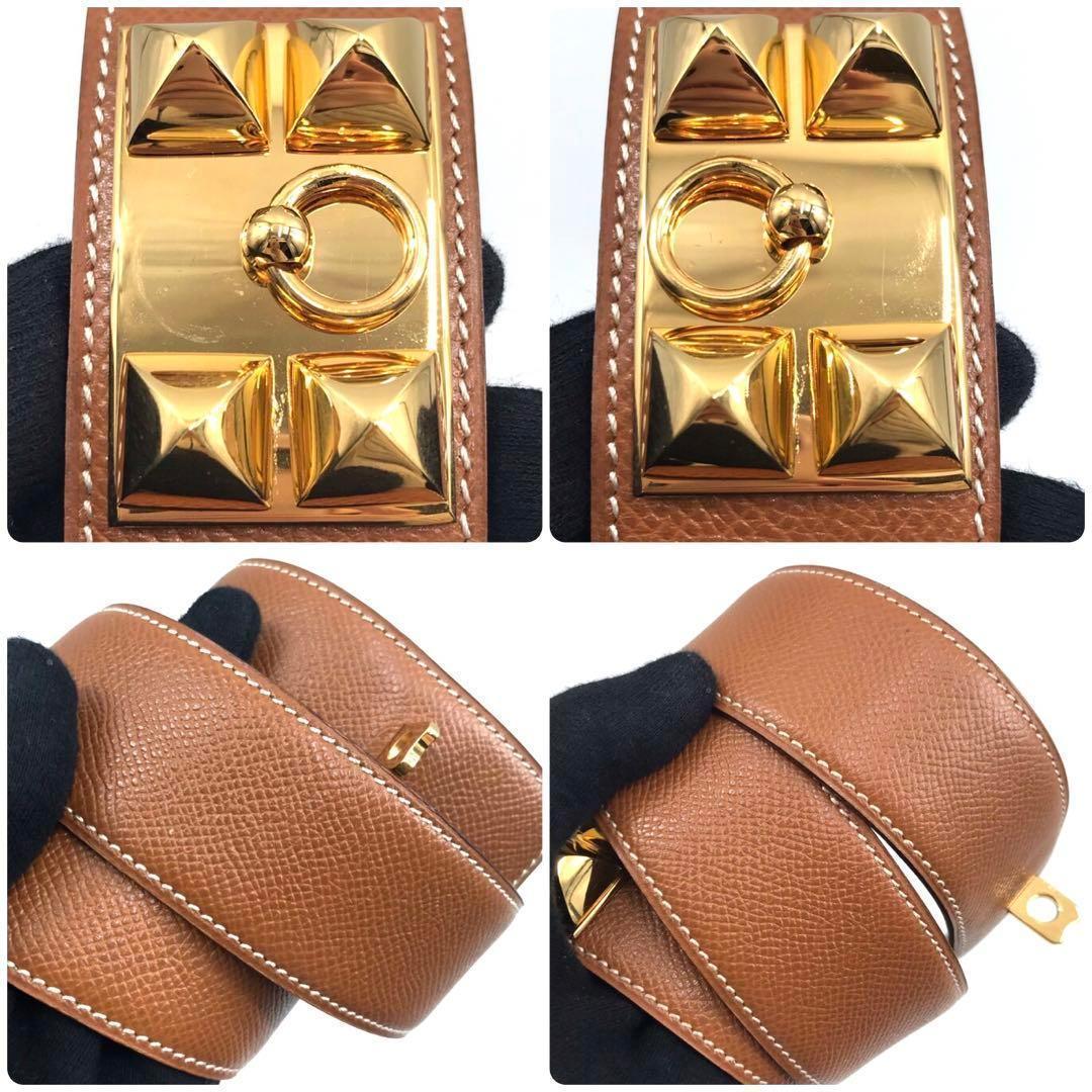 HERMES エルメス コリエドシアン メドール ベルト ライトブラウン 70