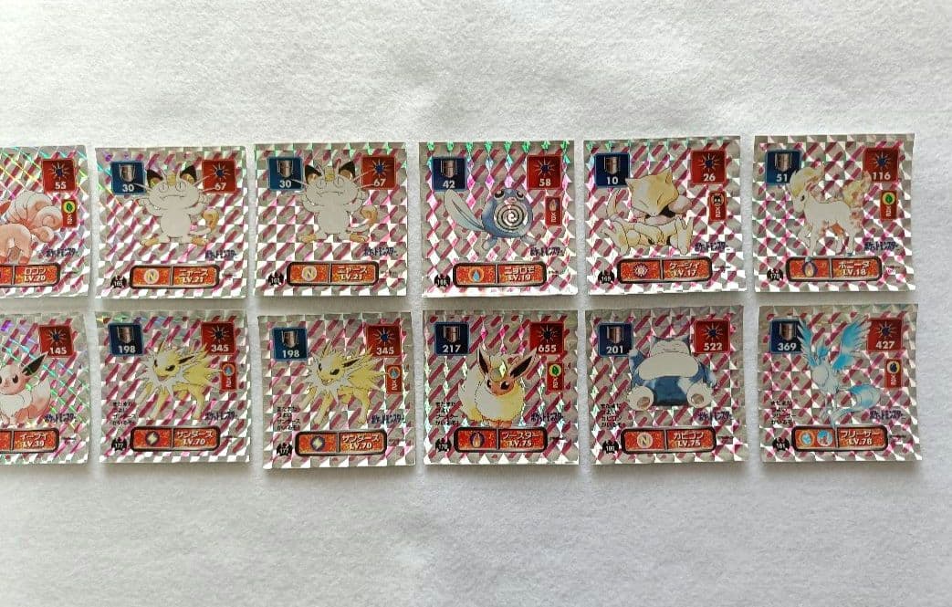 【アマダ】 初代 ポケモン最強シール列伝 71枚セット ミュウ