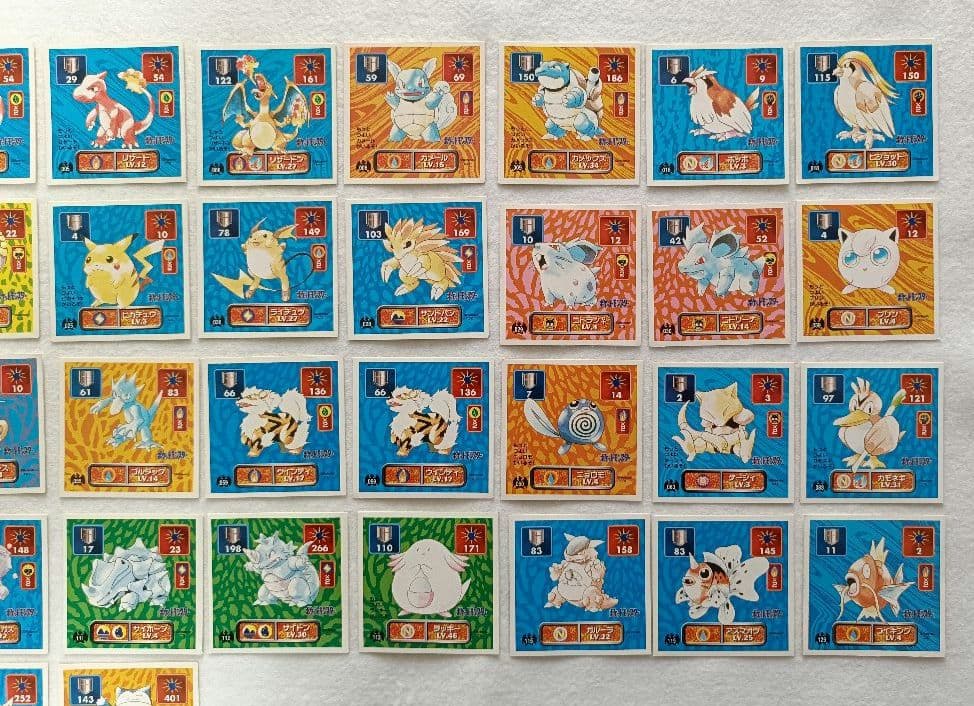 【アマダ】 初代 ポケモン最強シール列伝 71枚セット ミュウ