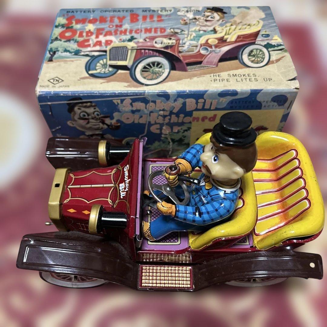 野村トーイ製 1960ブリキ玩具「OLD FASHIONED CAR」 外箱付き