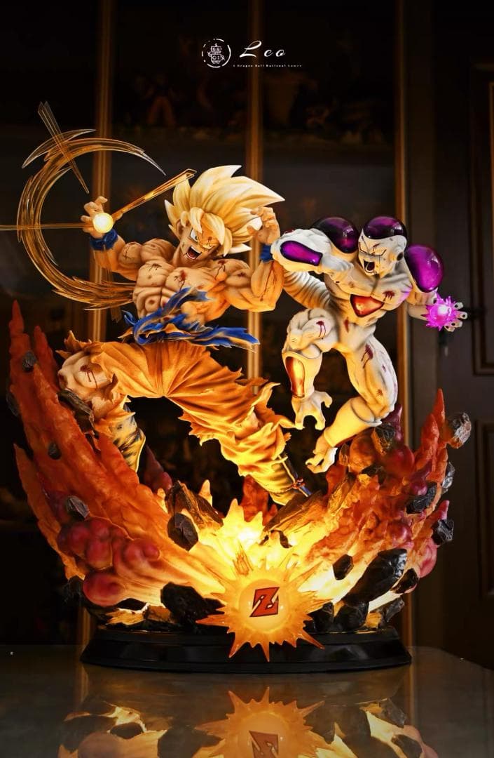 ドラゴンボール 超サイヤ人 VS フリーザ 彫刻フィギュア ガレージキット