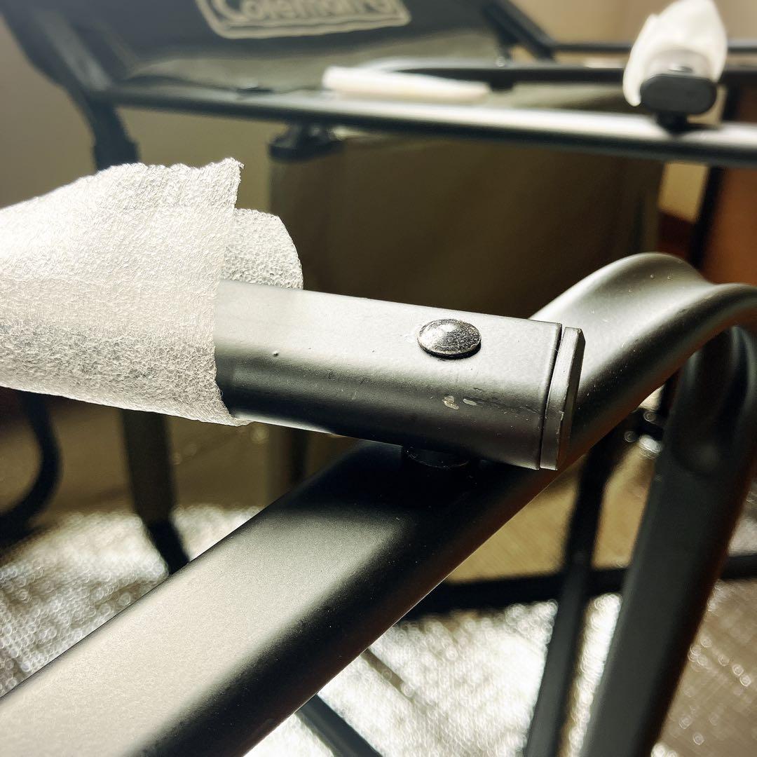 【訳あり・未使用品】Coleman コールマン サイドテーブル付き デッキチェア