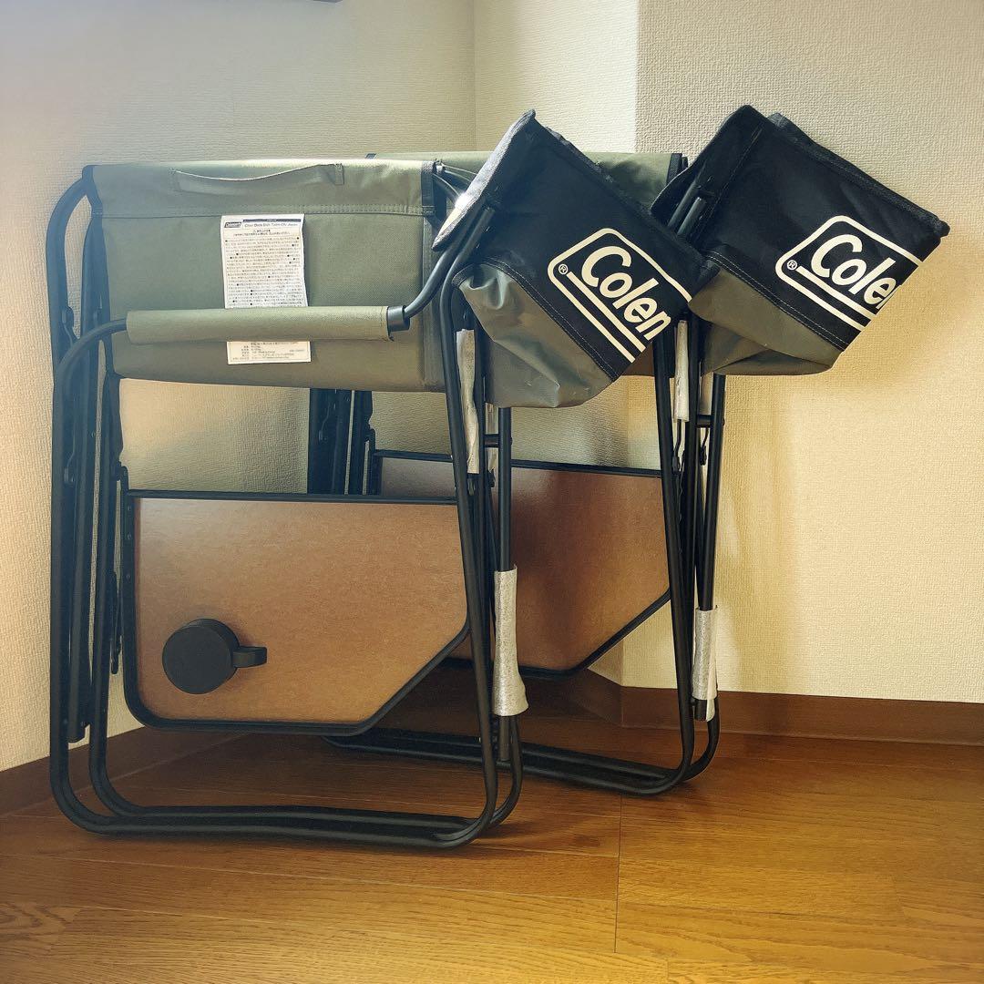 【訳あり・未使用品】Coleman コールマン サイドテーブル付き デッキチェア