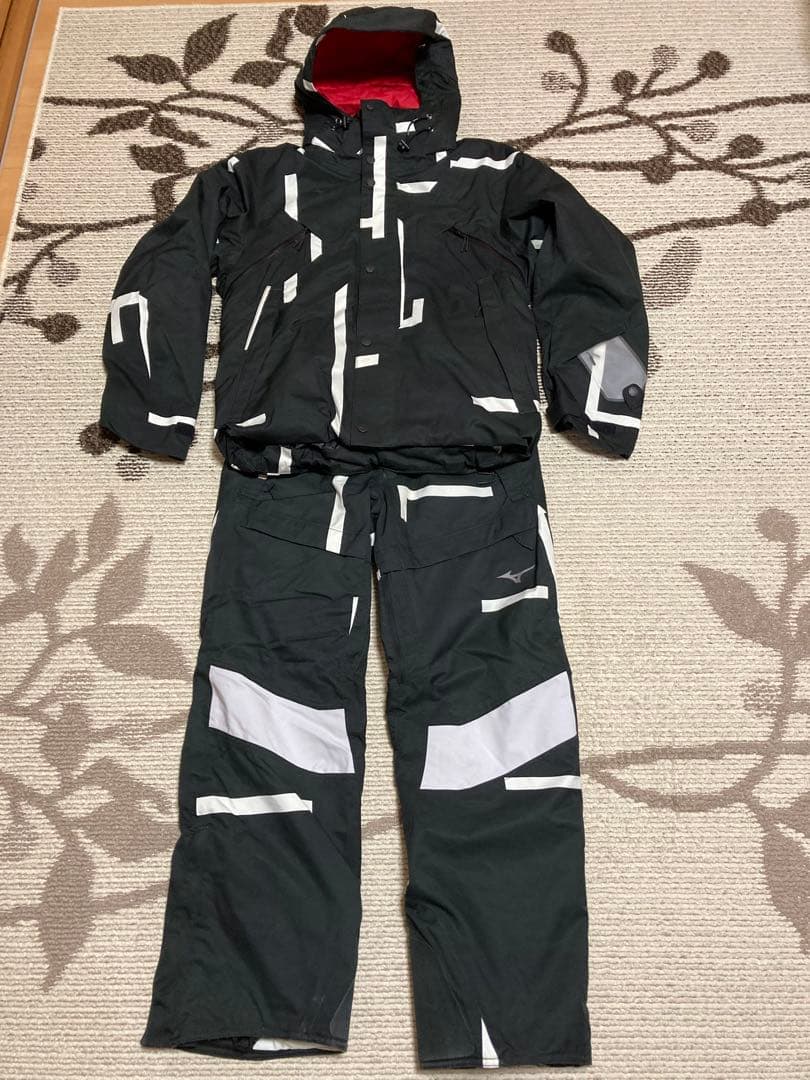 Mizuno スキーウェアセット 黒/白
