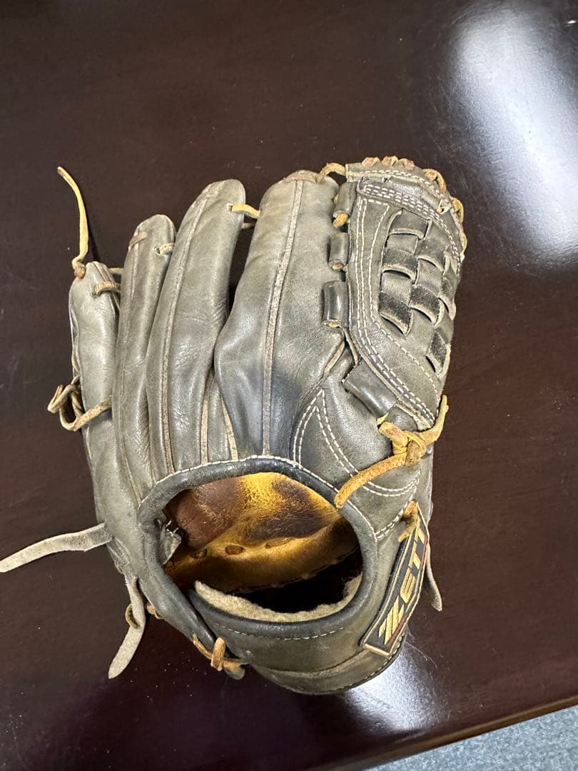 硬式野球グローブ レザー製 黒