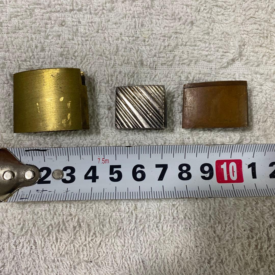 B-60 鎺　はばき　3個セット　武具　刀装具　時代物　骨董品　美術品　工芸品