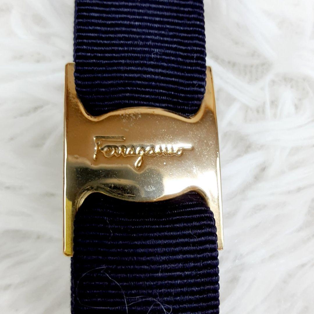 こ*も様 美品◎Ferragamo フェラガモ VARA ヴァラリボン バレッタ