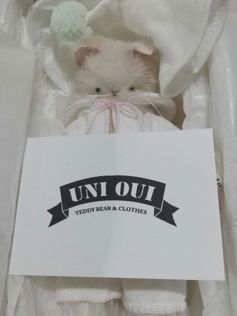 ♡作家ぬいぐるみ作家ベアアーティストベア猫ネコねこ箱つき作家テディベア