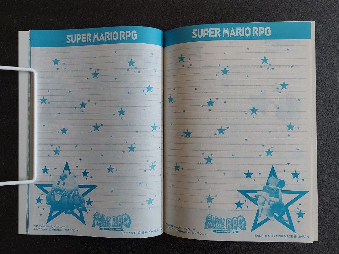 スーパーマリオRPG ノート 6種類 非売品 バンプレスト