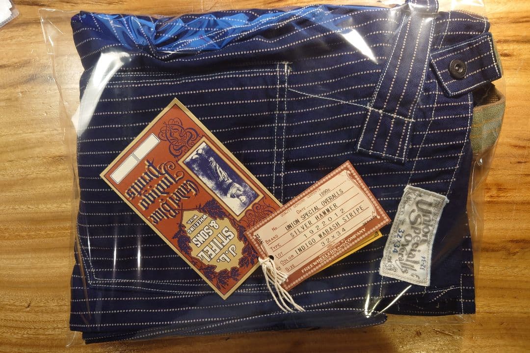 フリーホイーラーズ ビブオーバーオール　インディゴウォバッシュ 32 未使用