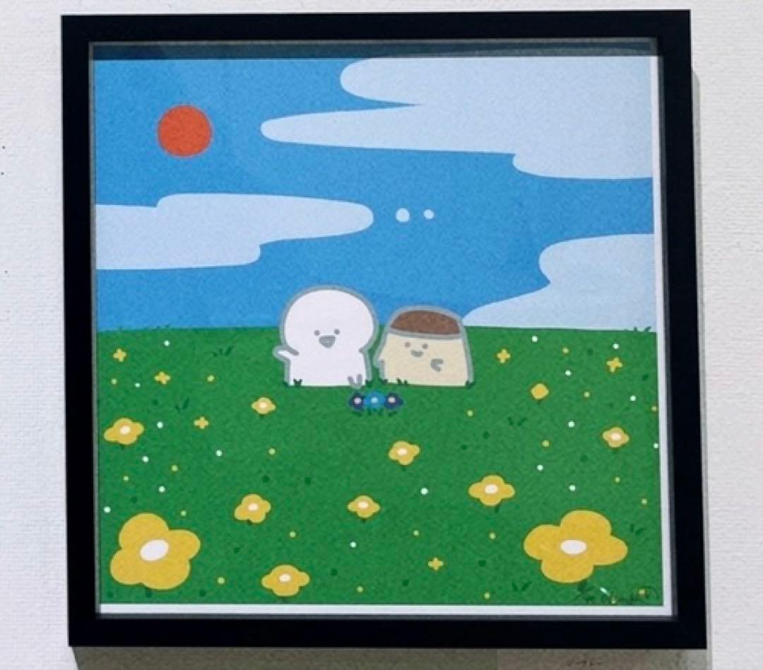 【新品未使用】 お文具といっしょ 複製原画 青いお花みつけた