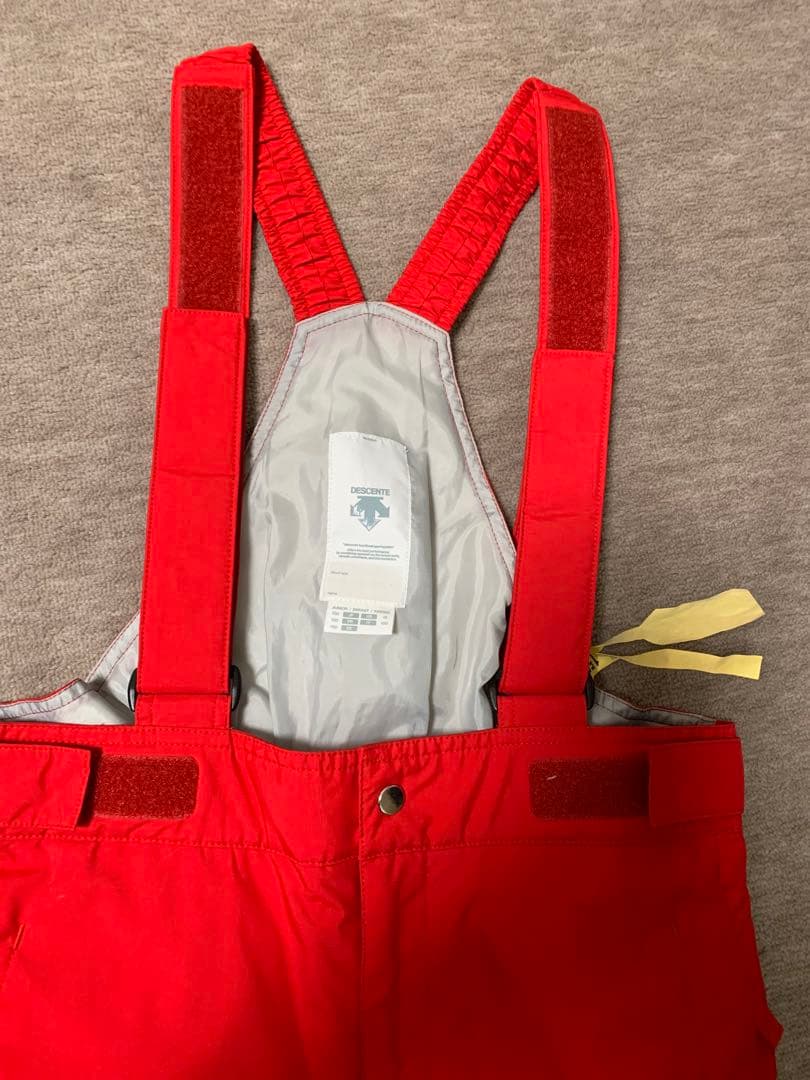 DESCENTE 子ども用スキーウェア 黒/赤