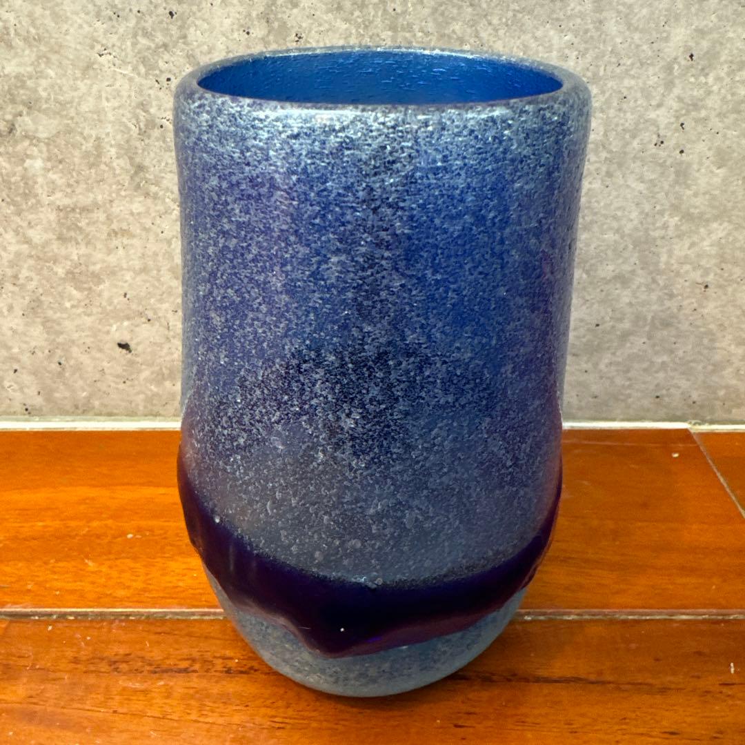 稲嶺盛吉.琉球ガラス.刻印あり.ジョッキ