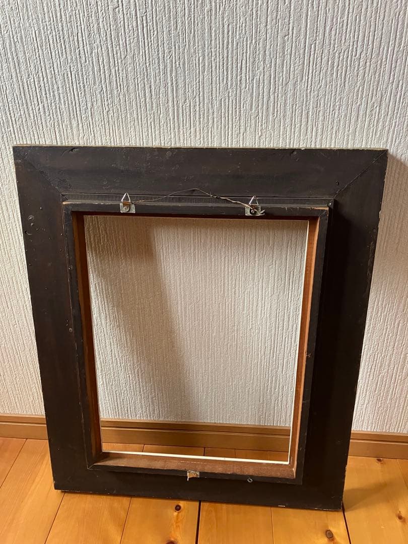 アンティーク　額縁&羽のオブジェ