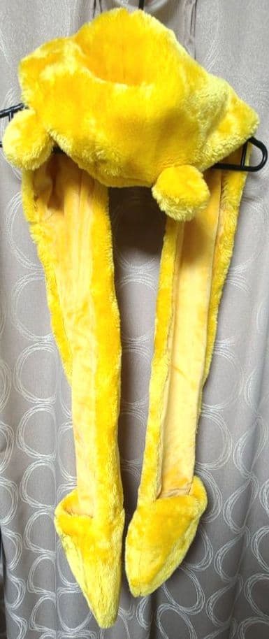 ディズニー　プーさん　マフラーキャップ　ファンキャップ