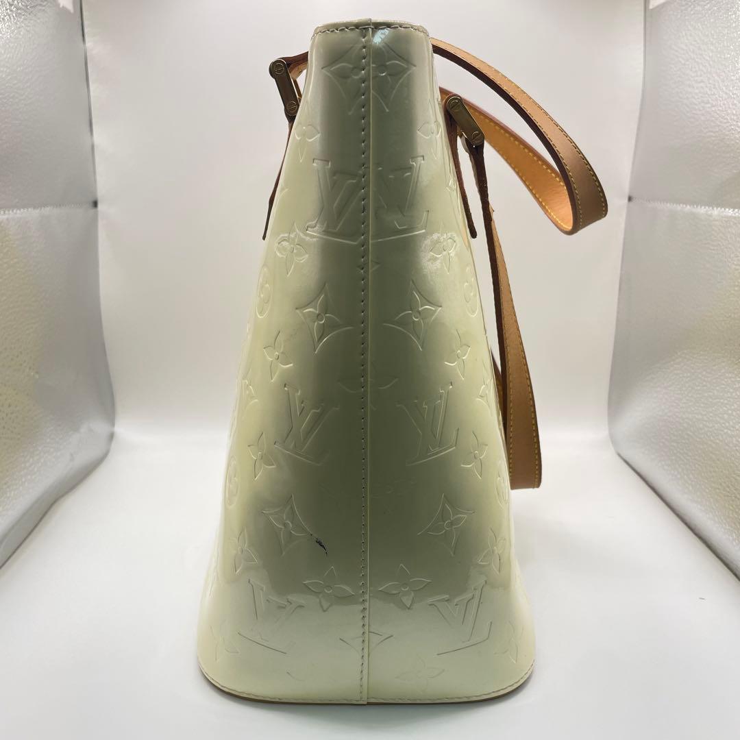 ルイヴィトン モノグラムヴェルニ ハンドバッグ トート ショルダー クリーム系