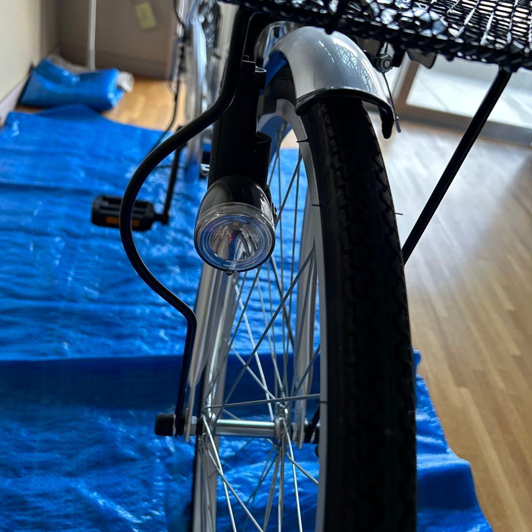 ※ 値下げしました！ シティサイクル シルバー 24インチ