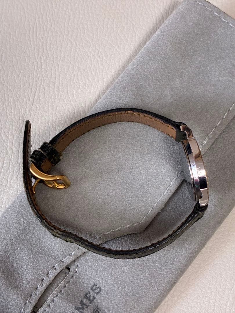 HERMES セリエ　時計 ホワイト/ゴールド